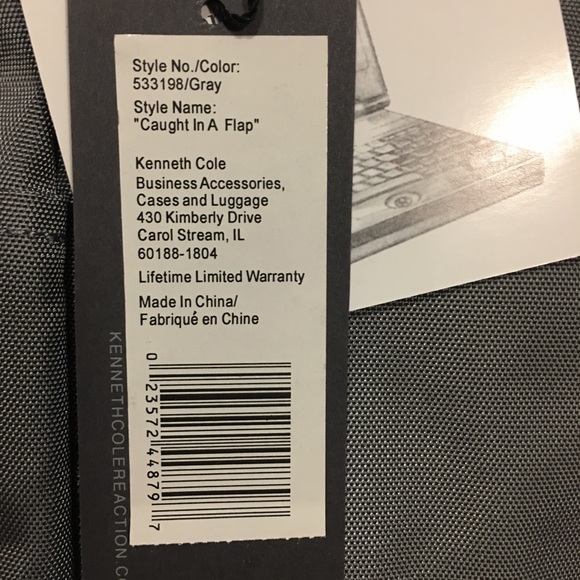 BRAND NEW Kenneth Cole Laptop Messenger Bag - Picture 3 of 3